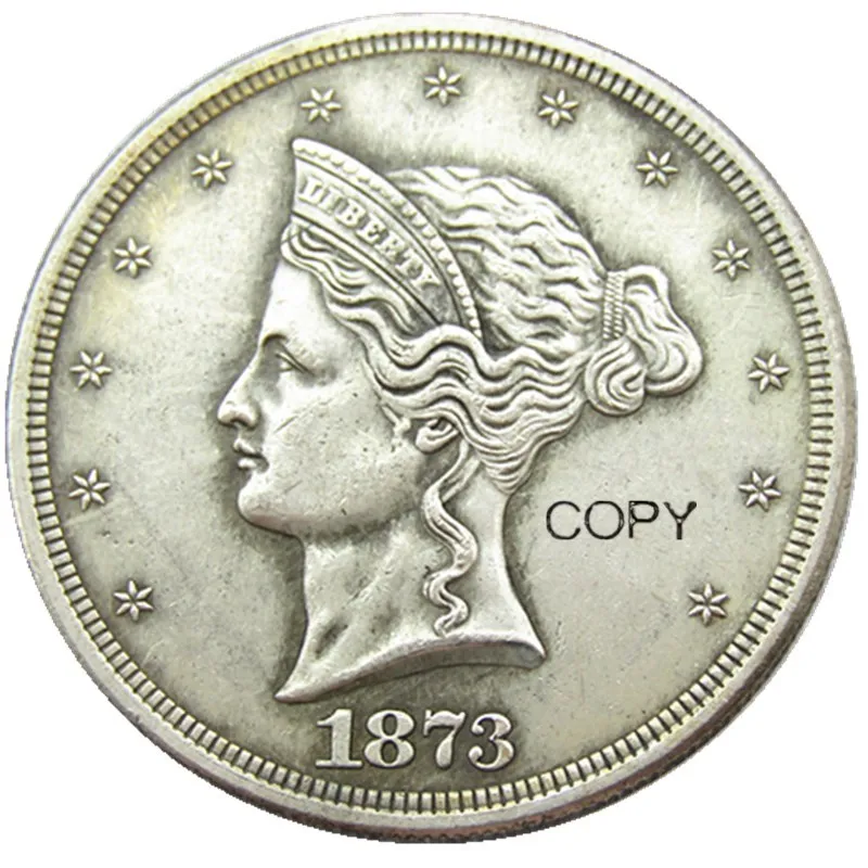 JAV 1873 Zawalcowany Coronet Prekybos Dolerio Modelius Sidabro Padengtą Kopijuoti Monetos 1