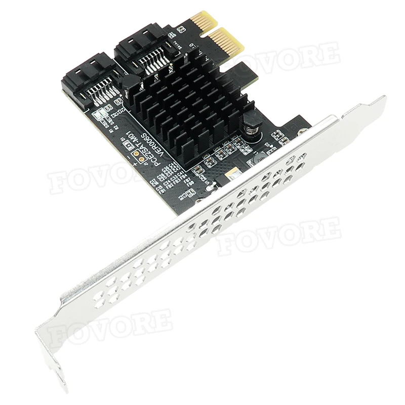 SATA adapteris PCI-e 2 port SATA 3 SSD HDD adapteris PCI express sata3 plėtros plokštę PCI-e 1x 2x 4x 8x 16x valdytojas 6Gbps Marvell 1