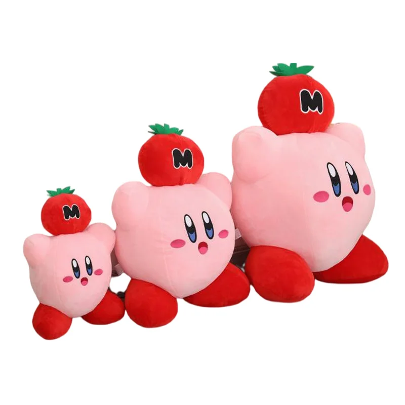 Pomidorų Kirby Mielas Pliušinis Įdaryti Anime Gimtadienio Girly Širdies Cute Lėlės Galvą, Dovanos, Žaislai 1