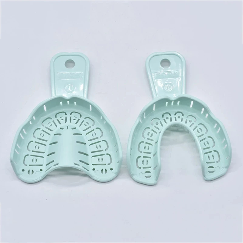 Dantų Implantai Vienkartiniai Dėklas Įspūdis, Ortodontinis Vienkartiniai Padėklai Žalia DIDELIS Viršutinis&Mažesnės Poros 1