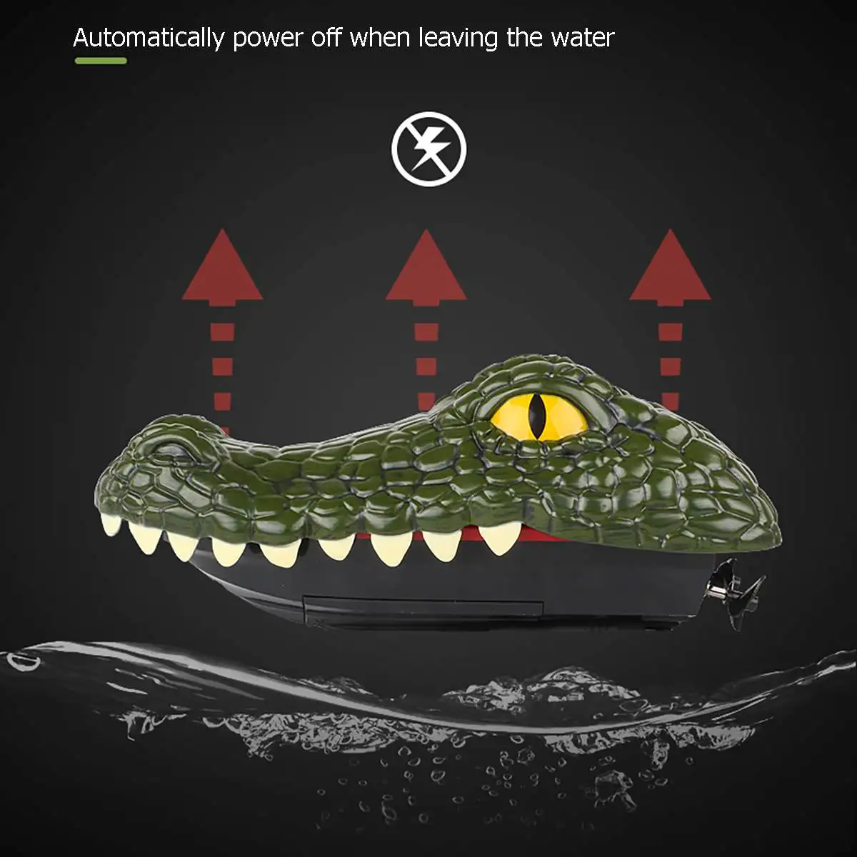 Krokodilas RC Valtis 2.4 G Nuotolinio Valdymo Elektros Lenktynių Valtis Vandeniui Modeliavimas Krokodilo Galva Išdaiga Žaislas Vaikams, Siaubo Šalis Žaislai 1