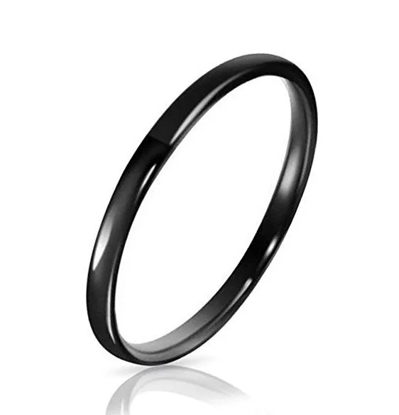 Vyrų ir moterų paprasta asmenybė titano plieno, žiedas, nerūdijančio plieno žiedas 2