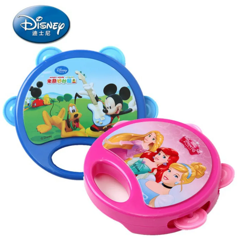 Originalus Disney Užšaldyti tamburinas muzikos žaislas tambūrinas vienpusis barška barškutis kūdikiui muzikos instrumentas, kūdikių žaislai, muzika 2