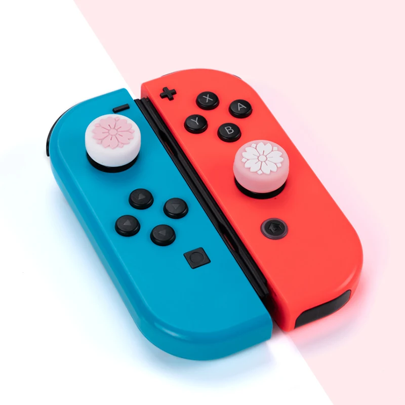 Sakura Silikono Nykščio Spaustuvai, Skirti Nintendo Jungiklis JoyCon Valdytojas Atveju Kreiptuką Padengti Rokeris Bžūp Nintendo Jungiklis Priedai 2