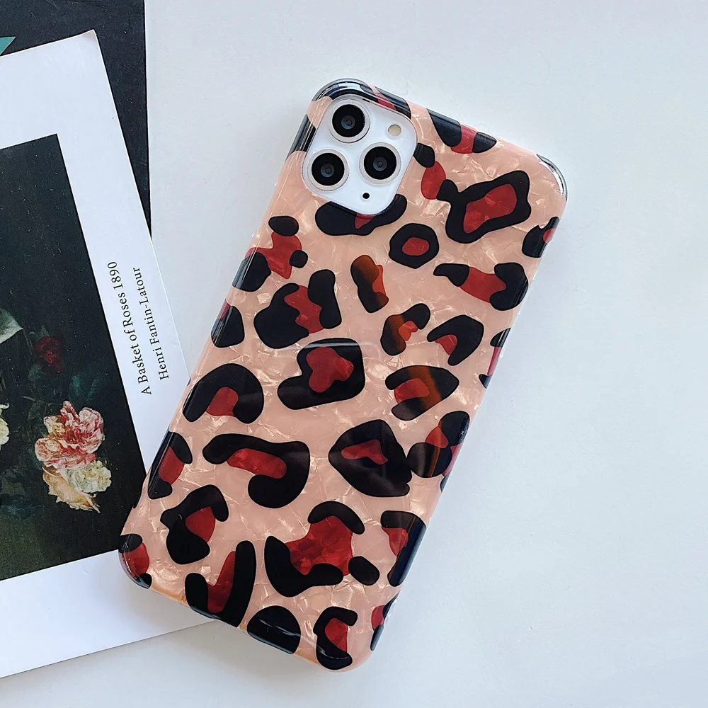 Prabanga Korpuso modelis, Seksualus, Leopardas spausdinimui Panther Telefono dėklas Skirtas iPhone 12 mini 11 Pro XR XS Max X 8 7 Plius SE2 Silicio Minkštas Viršelis 2