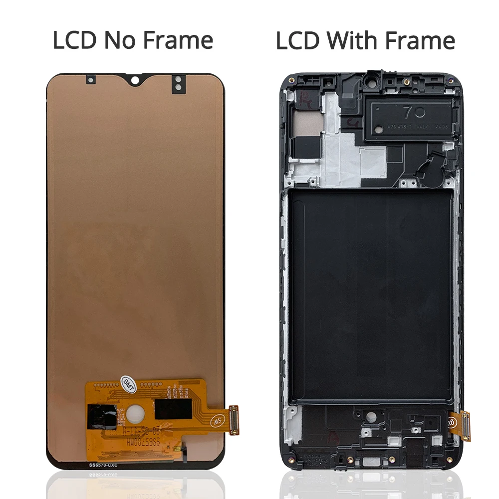 ORIGINALUS A705 Lcd Samsung Galaxy A70 2019 LCD Ekranas Jutiklinis Ekranas skaitmeninis keitiklis Surinkimo Samsung A705 A705F SM-A705F A705DS 2