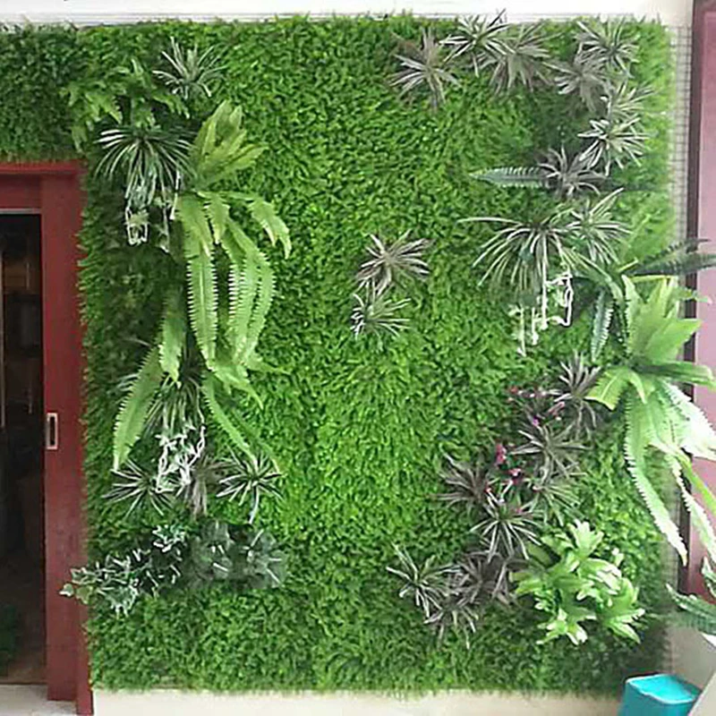 Dirbtinių Gėlių Žaliųjų Augalų Fone Sienos Vejos Sienos Žolės Durų Lango Sienos Vestuvių Namų Puošybai Eukalipto Modeliavimas 2