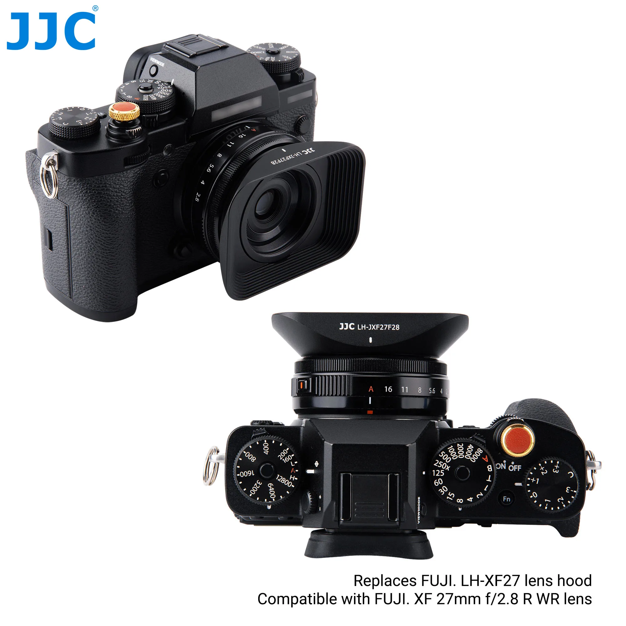 JJC Objektyvo Gaubtą, Atspalvis Fujifilm XF 27mm f/2.8 R WR Objektyvas Fuji XS10 XT4 XE4 XA7 XPro3 XT30 XT3 XT20 XE3 XA5 Pakeičia LH-XF27 2