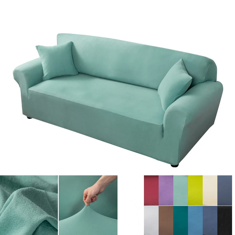 Universalus ruožas sofa cover spandex vientisos spalvos 