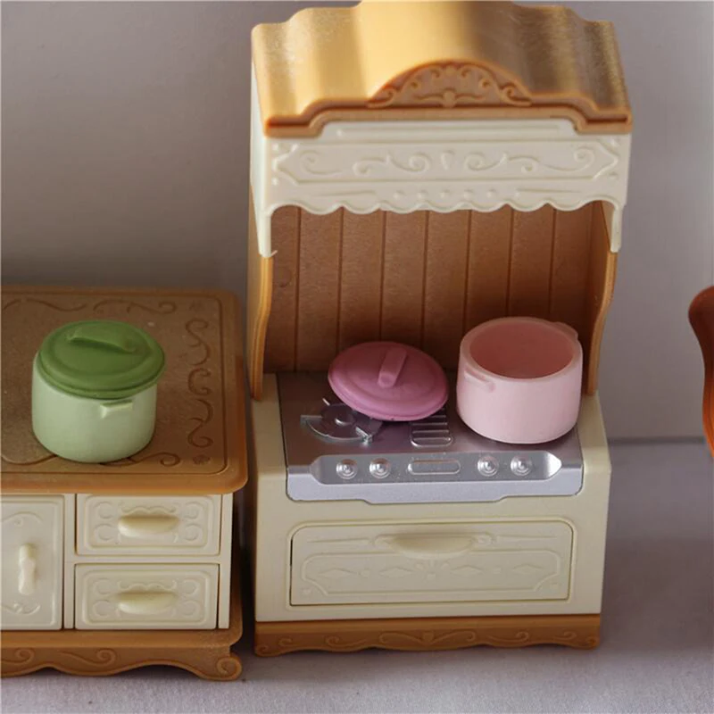1PC Mielas 1/12 Miniatiūriniai Lėlių Aksesuarai, Saldainiai Spalvos Mini Sriubos Puodą Virtuvės Modelis Žaislai Doll House Dekoro 2