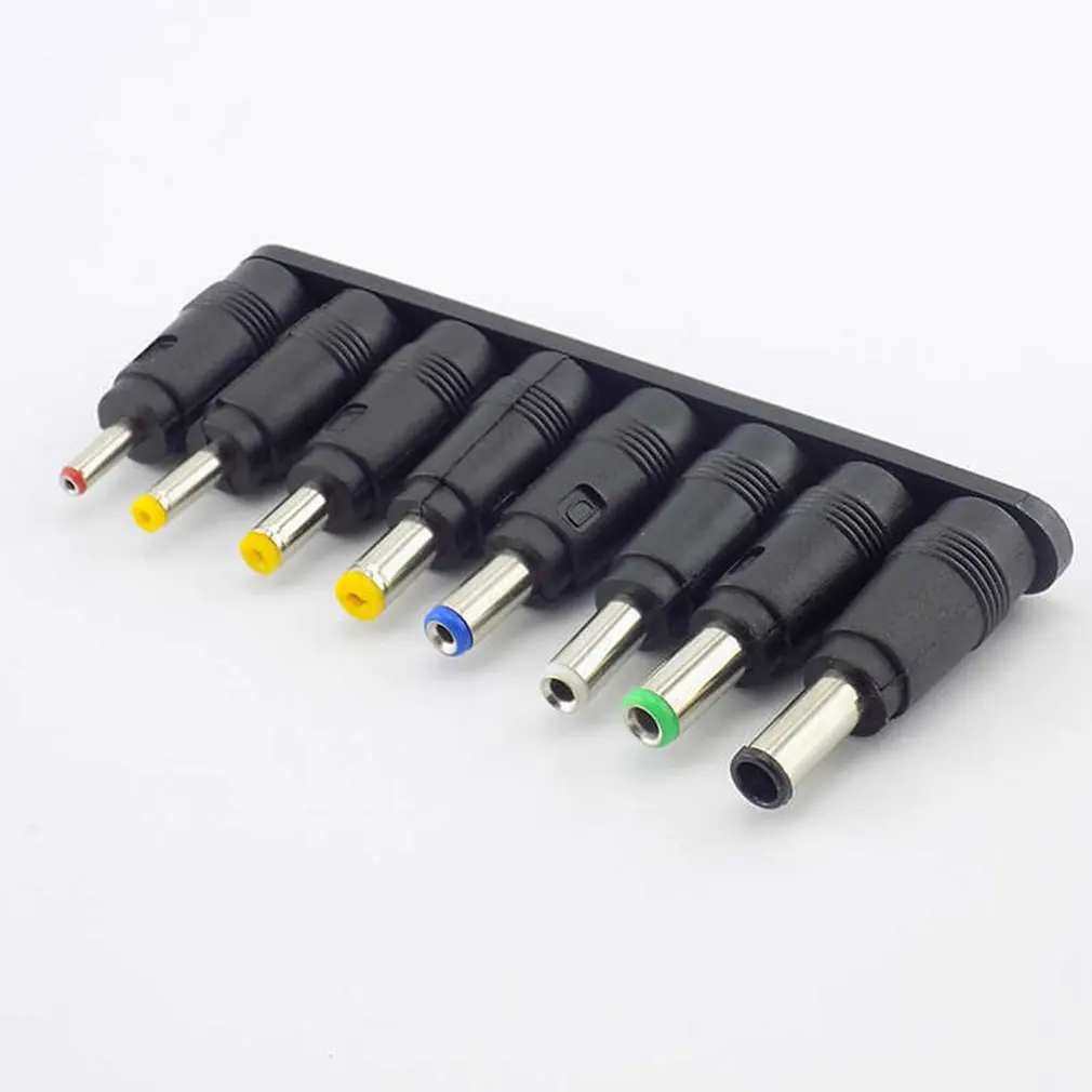 8pcs Vyrų ir Moterų DC maitinimo adapteris 5.5X2.1 mm Jack Plug nešiojamas adapteris Jungties 6.3 6.0 5.5 4.8 4.0 3.5 mm 2.5 2.1 1.7 1.35 mm 2