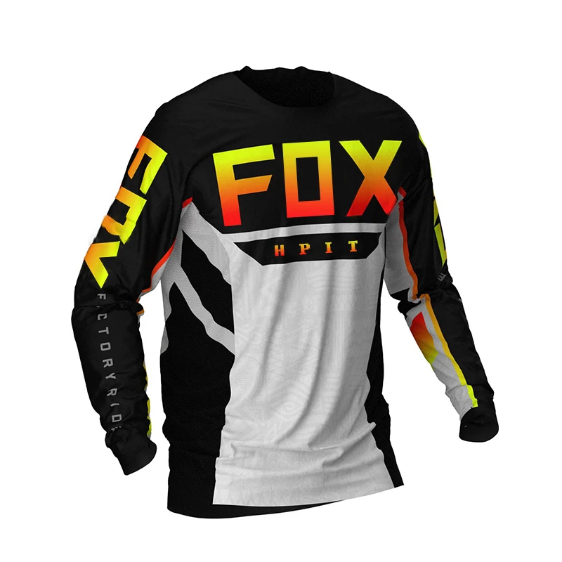 2021 Vyrų Kalnų Megztiniai Hpit Fox Kalnų Dviračių MTB Marškinėliai Offroad DH Motociklo Jersey Motokroso Sportwear Drabužių FXR Dviratį 2