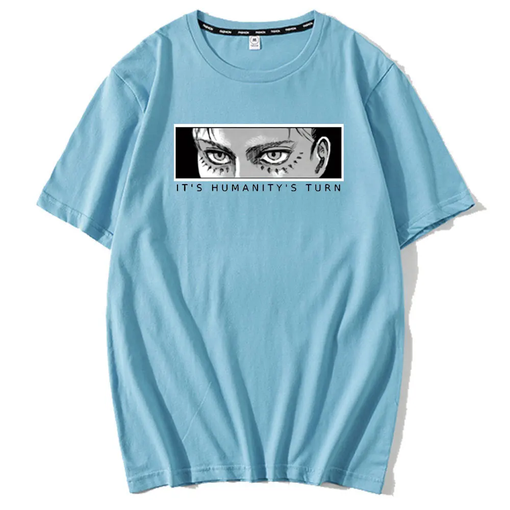 Puola Milžinišką T-marškiniai, trumparankoviai Nemokamai Sparnus Tyrėjas Akis T-shirt Anime Aplinkinių Mikasa Allen Drabužius Anime T-shirt 2