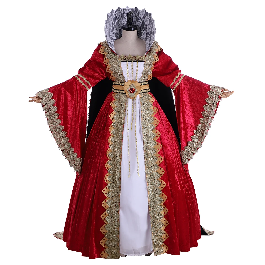 Cosplaydiy Užsakymą Viktorijos Fancy Dress Suknelė Viduramžių Karalienė Dress Tudor Suknelė, Kostiumas L320 2