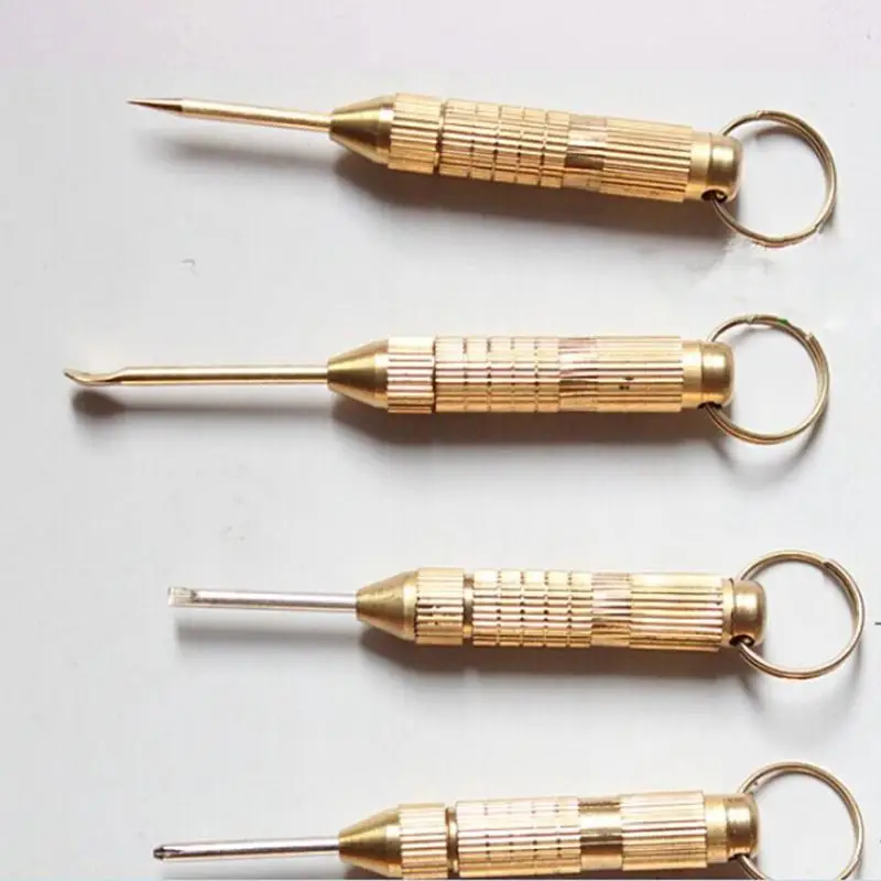 Aukštos Kokybės 4in1 Įvairių Įrankių Rinkinys Kryžminis Atsuktuvas Nešiojami dantų krapštuką Ausies Pasirinkti Pin Key Chain 2