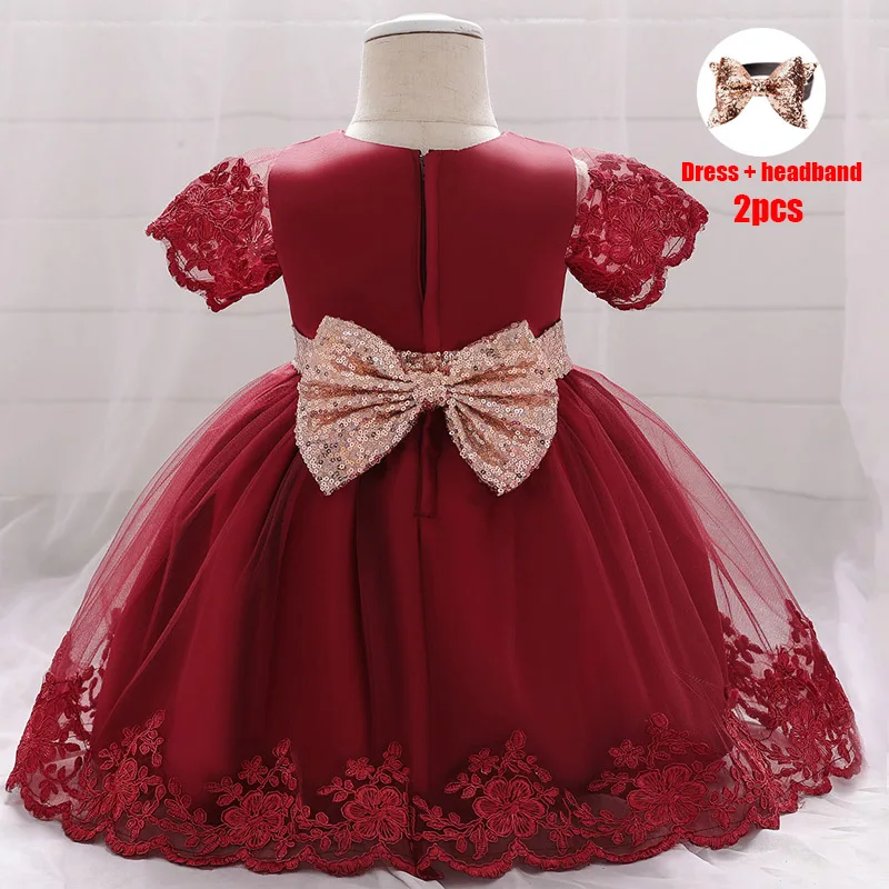 2021 Vasaros Vaikų, Kūdikių Suknelė Baby Girl Drabužių China Bow 1-asis Gimtadienis Suknelė Princesė Suknelės, Šaliai Ceremonija Suknelė 2