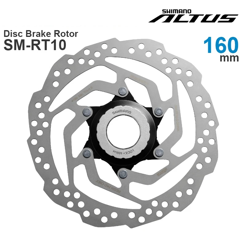 SHIMANO ALTUS M2000 SM-RT10 Diskas Stabdžių Rotorius - CENTER-LOCK - 180/160 mm Originalios Dalys 2