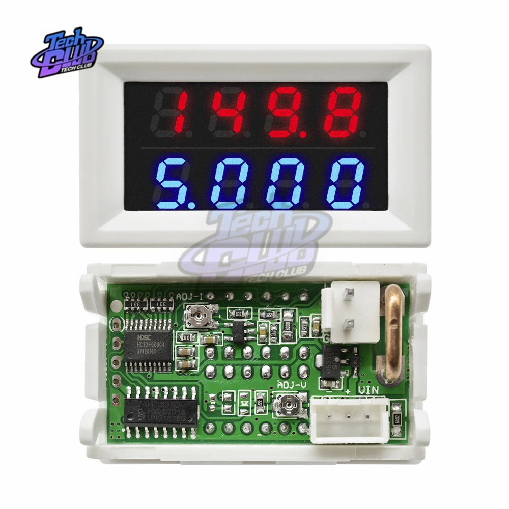 Mini Digital Voltmeter Ammeter DC 0-200V/10A Skydelis Amp Voltų Įtampa Srovės Matuoklis Testeris Detektorius LED Ekranas, Auto Automobilis 2