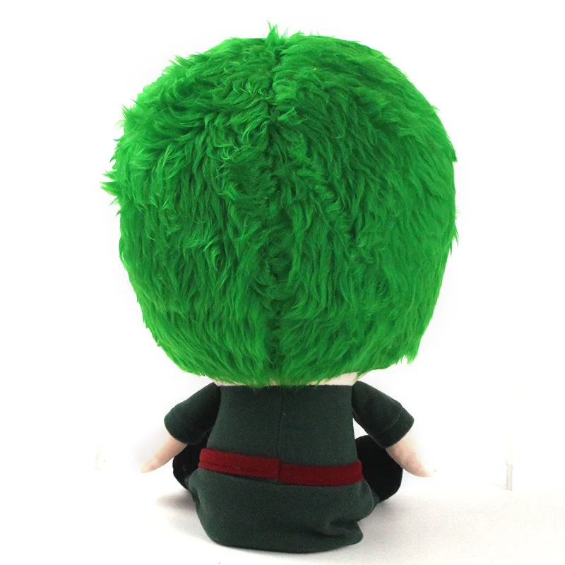 34cm Anime Roronoa Zoro Pliušiniai Žaislai Q Versija Žalia Plaukų Zoro Įdaryti Lėlės Dovana 2