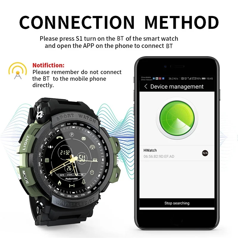 FromPRO SmartWatch MK28 Sporto Pedometer Bluetooth 50M atsparumas Vandeniui Informacija Priminimas Skaitmeninis Vyrų Smart Žiūrėti 