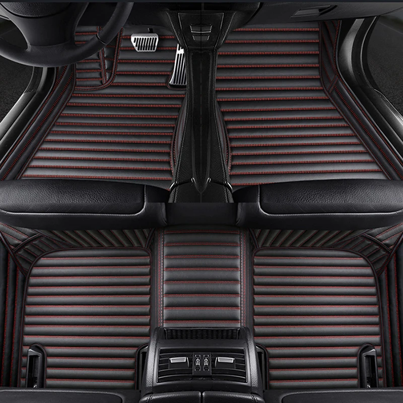 Custom 5 Sėdynės automobilio grindų kilimėlis peugeot 5008 206 307 308 2008 m. rcz 3008 4008 automobilių aksesuarų, kilimų, astra h alfombra 2