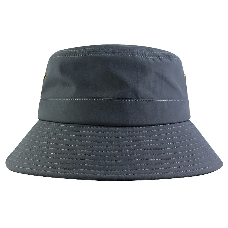 Didelio dydžio žvejybos kepurės didelis galvos žmogus vasaros saulės skrybėlę poliesteris sausas greitai panama kepurė plius dydžių kibirą skrybėlės 56-60cm 60-63cm 2