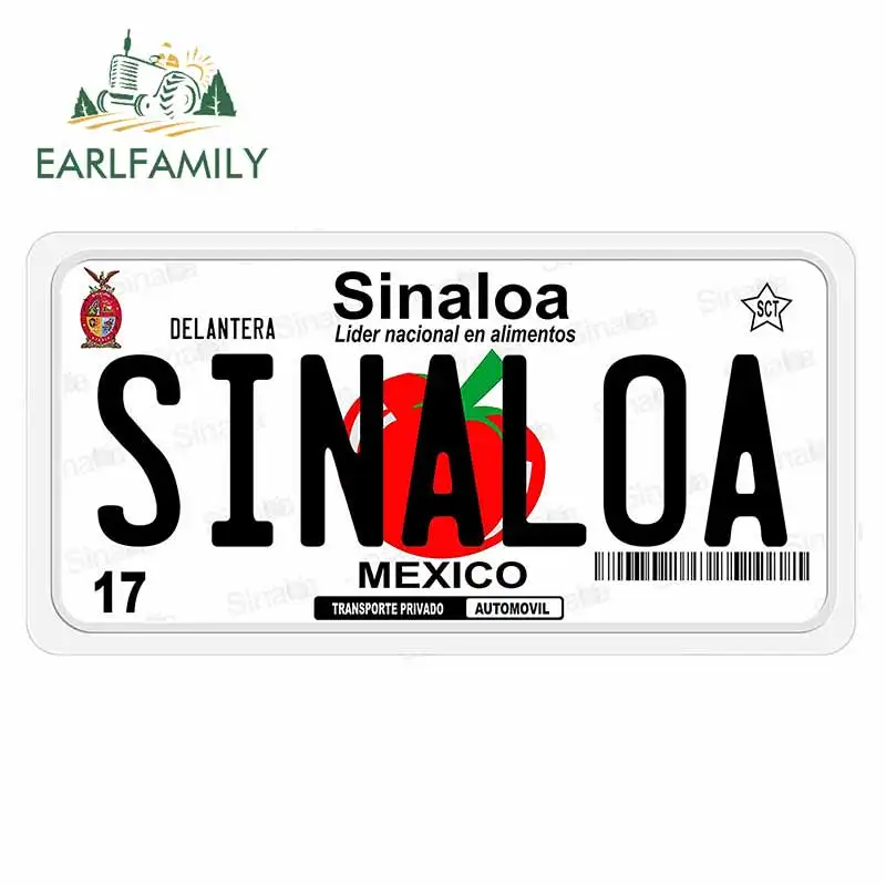 EARLFAMILY 13cm x 6,9 cm Sinaloa Tomate Pomidorų Meksika Vinilo Automobilių Lipdukas Automobilio Buferio Lipdukas Vandeniui Automobilio Stiliaus Automobilių Reikmenys 2
