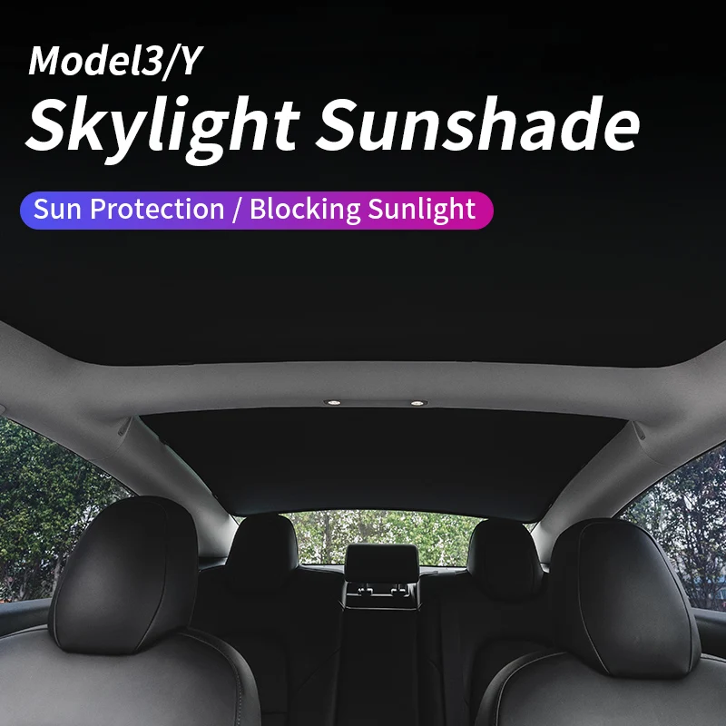 Atnaujinti Saulės Atspalvių Stiklinis Stogas skėtį nuo saulės už Tesla Model 3 19-21/modelis Y Priekiniai Galiniai Stoglangis prekinis, galinis Stiklo Stoglangis Aklas, Ant Ju 2