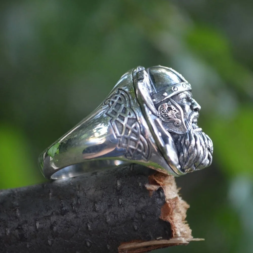 Naujas Retro Dvigubas Kirvis Kariai Modelio Žiedas Vyrų Mados Žiedas Black Metalo Žiedas Viking Papuošalai, Aksesuarai, Dovanų Šalis 2