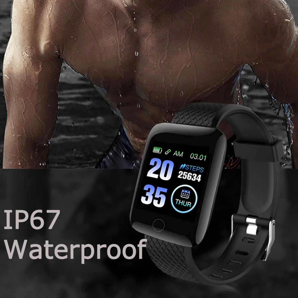 D13 Smart Apyrankę Žiūrėti Vyrų Fitneso Tracker 116 Plus Smart Watch Moterų Smartband Kraujo Spaudimas Pedometer Smart Riešo Juostos 2