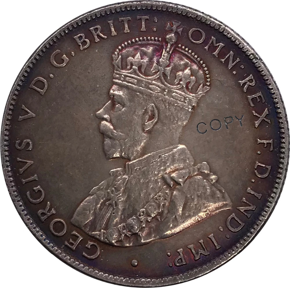 1926 M. Indija 1 Vieno Rupija George V Karalius, Imperatorius Cupronickel Sidabrą, Sidabro Kolekcionuojamų Kopijuoti Monetos 2