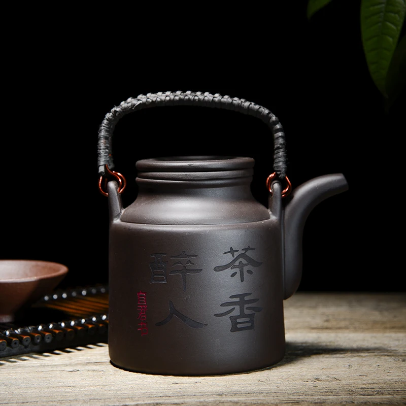 720ML yixing arbatinukas zisha arbatos pto raudonos molio virdulys su filtru kung fu didelės talpos drinkware 2