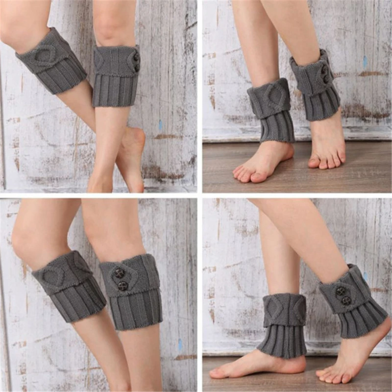 Moterų Nėrimo Įkrovos Kojų Šildytuvus Įkrovos Padengti Išlaikyti Šiltas Kojines Calcetines Mujer 2