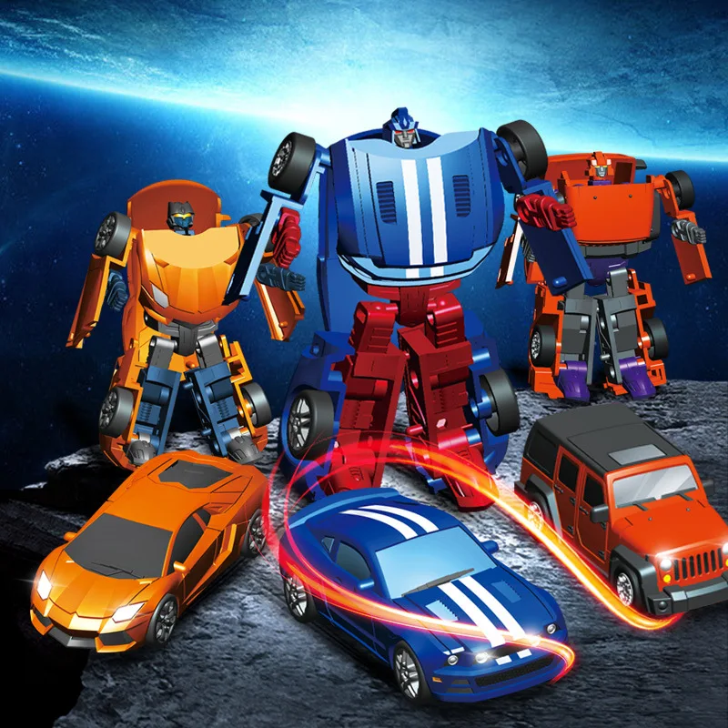 Mini Transformacijos Robotai Automobilių ABS Plastiko Anime Veiksmų Skaičius, Žaislai Vaikams, Švietimo Deformacijos Karys Kovos Žaislas Berniukams Dovana 2