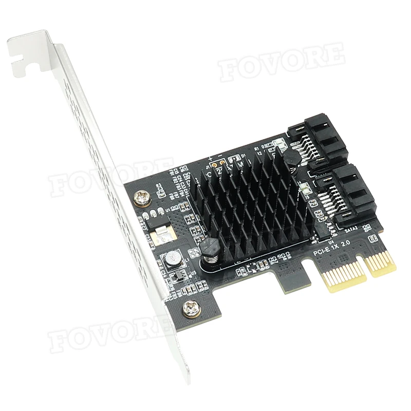 SATA adapteris PCI-e 2 port SATA 3 SSD HDD adapteris PCI express sata3 plėtros plokštę PCI-e 1x 2x 4x 8x 16x valdytojas 6Gbps Marvell 2