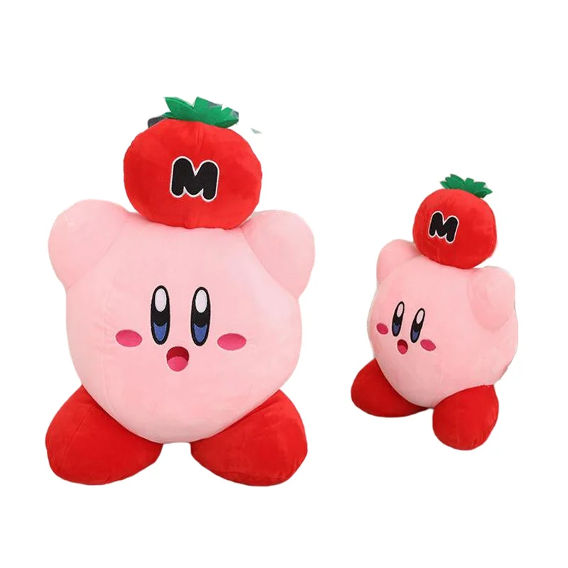 Pomidorų Kirby Mielas Pliušinis Įdaryti Anime Gimtadienio Girly Širdies Cute Lėlės Galvą, Dovanos, Žaislai 2