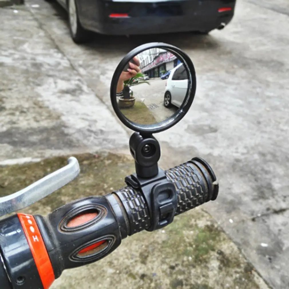 Small Round Rearview Mirror For Mountain Bike And Silicone Handle 2