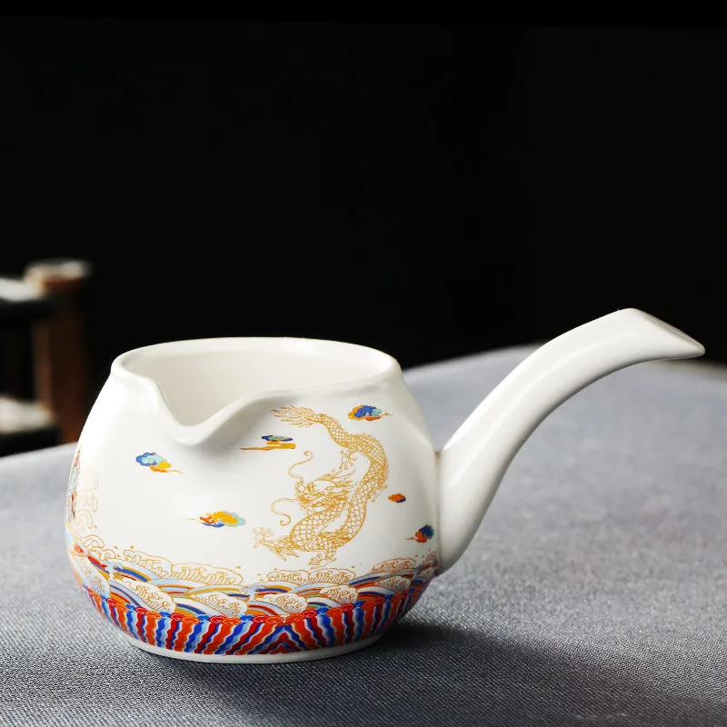 Mėlyna balta keramika keramikos tikroji taurė chahai karščiui atsparaus raudonos smėlio arbatos balionėlis scoop patys puodeliai kinų arbatos pilant taurė 1pc 2