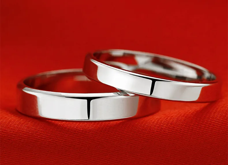 Vyrų ir moterų paprasta asmenybė titano plieno, žiedas, nerūdijančio plieno žiedas 3
