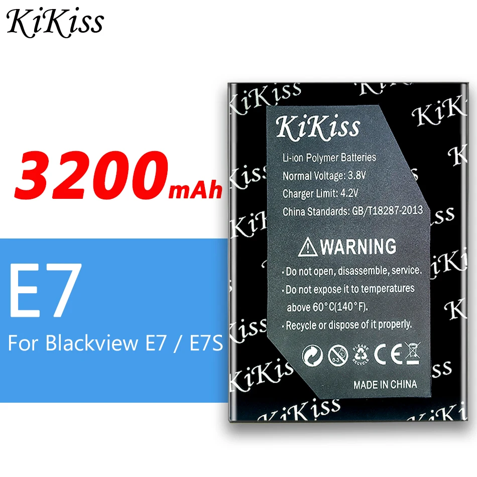 Didelės 3200mAh Talpos Pakeitimo E7 mobiliojo Telefono Bateriją Blackview E7 / E7S E7 S Mobiliojo Telefono Baterijas 3