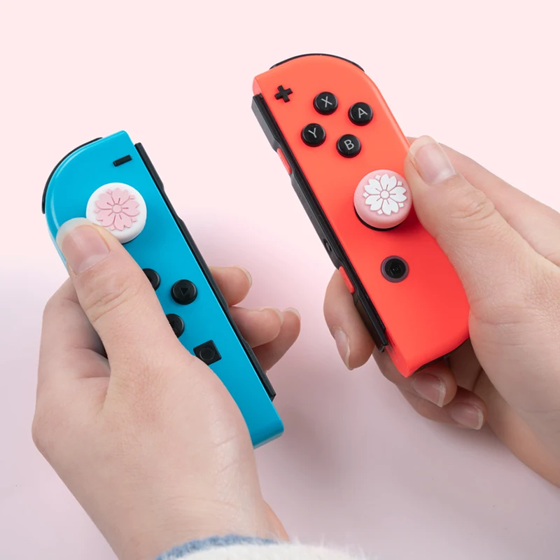 Sakura Silikono Nykščio Spaustuvai, Skirti Nintendo Jungiklis JoyCon Valdytojas Atveju Kreiptuką Padengti Rokeris Bžūp Nintendo Jungiklis Priedai 3