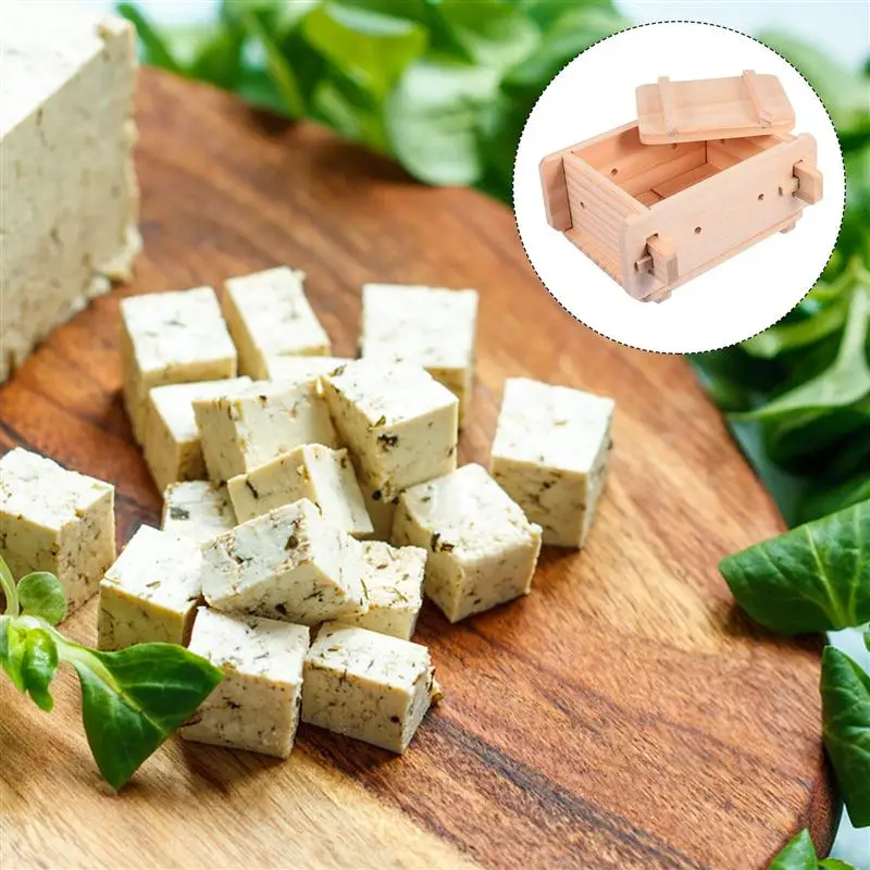 Medinių Namų Tofu Paspauskite Pelėsių Namų Tofu Stamper Pelėsių Sojų Varškė Maker Pelėsių Priėmimo Reikmenys Kepimo Formos Įrankis, Sojų 3