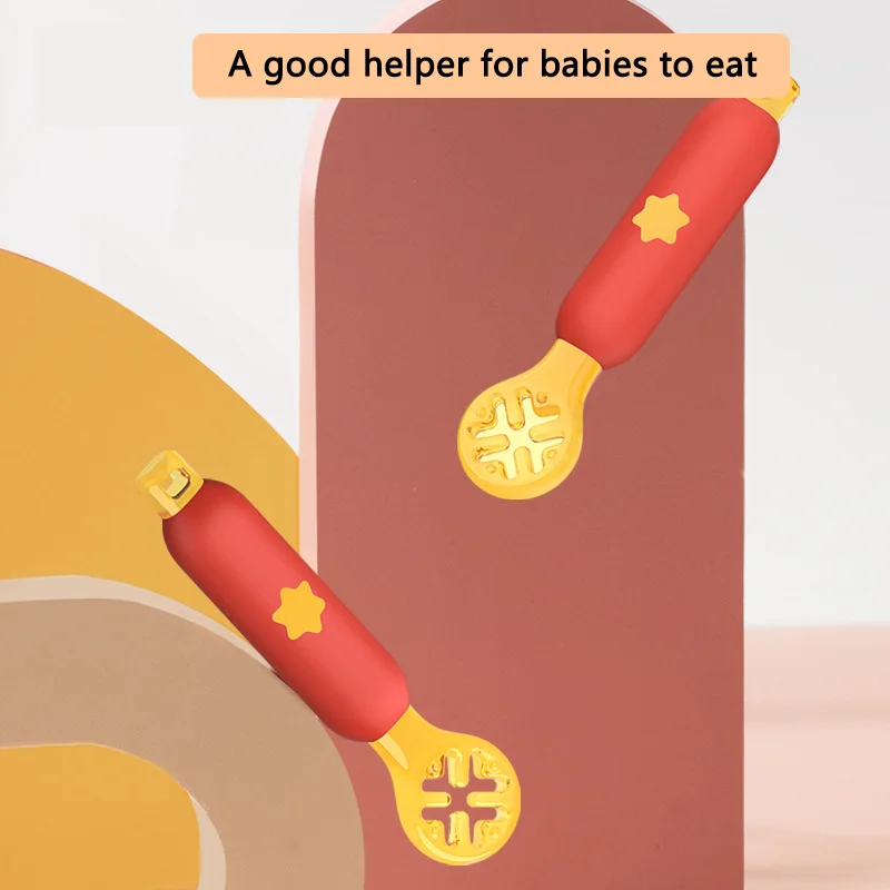 Kūdikių Sveikatai Medžiagos BPA Free Silikono Šėrimo Stalo Novatoriškas Dizainas Naujagimiams Išmokti Valgyti Maisto Lyžis Šaukštas 3