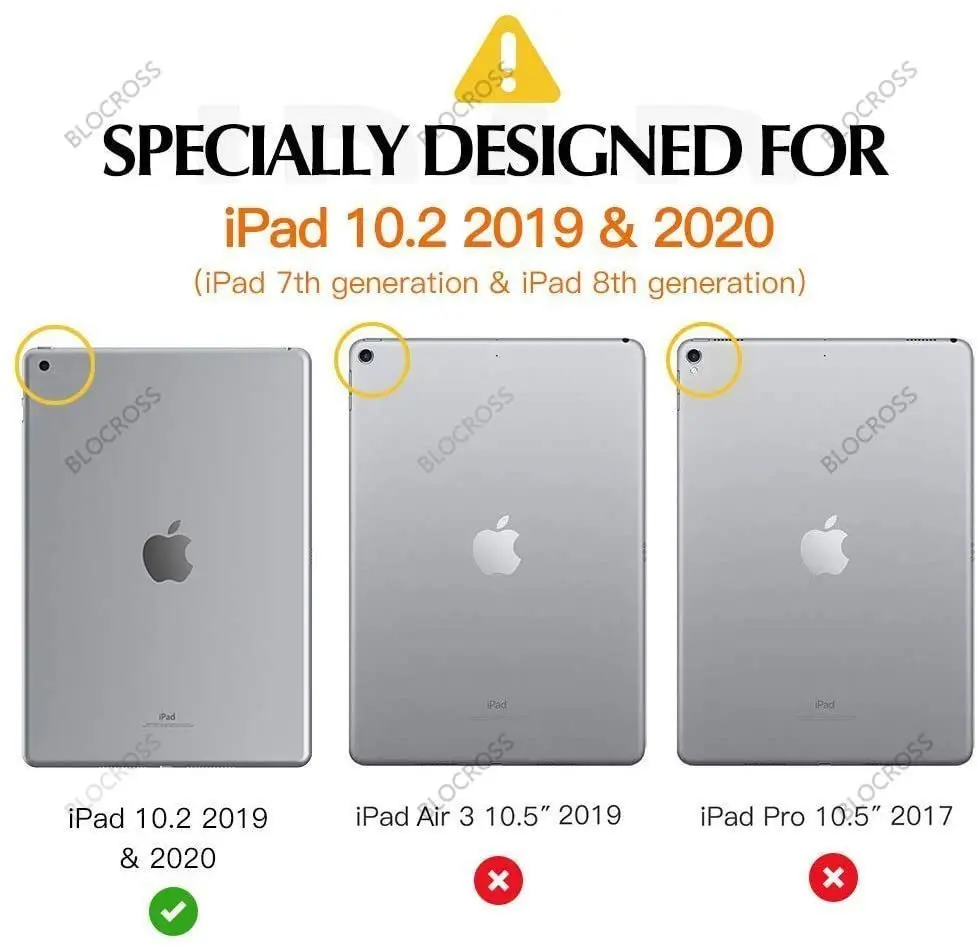 Apple IPad 10.2 Colių 2019 7 8 Kartos Planšetinio kompiuterio Atveju Lengvas Smart Cover Magnetinio iPad 7 8 Atveju Apversti Stovėti Rubisafe 3