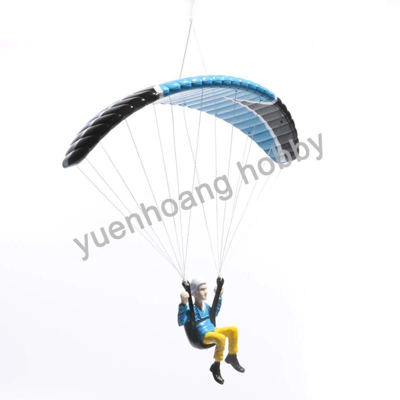 1pc Paraglider Skydiver Modelis Kūrybos Parašiutu Ornamentais Dekoruoti Rankų darbo Parasparnių Žaislas Mini Automobilių Pakabukas RC Hobis Gerbėjai 3