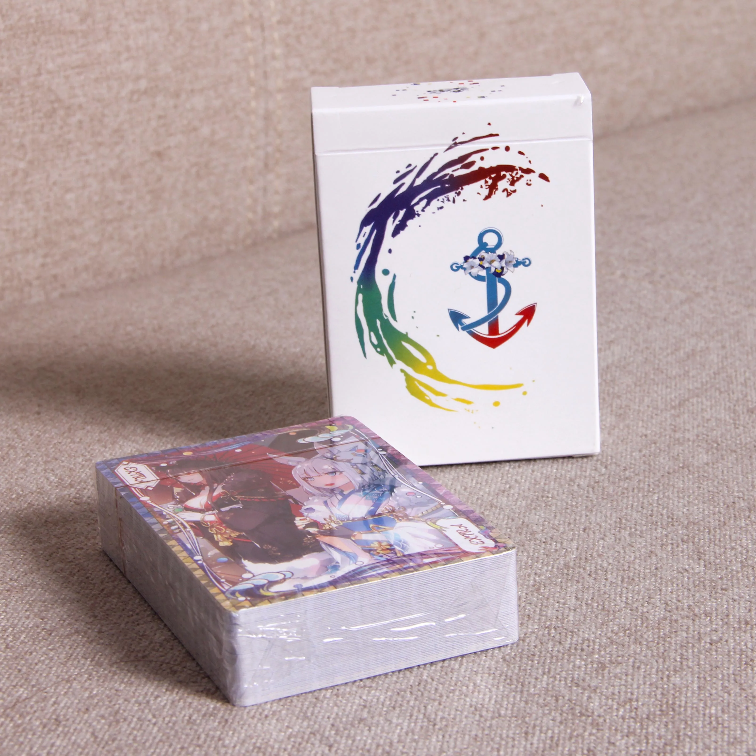 54PCS/set Anime Azur Lane Pokerio Žaidimas, Žaislai, Pomėgiai Hobis Kolekcionuojamų Atminimo Edition Žaidimas Kolekcija Korteles 3