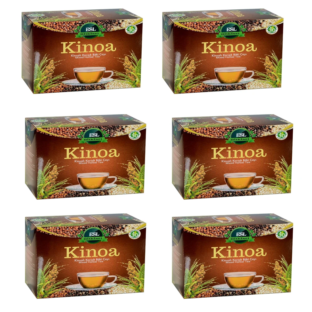 Quinoa Kinoa Quinoa Kinoa Quinua Andenhirse Лебеда sumaišytų žolelių arbata 1 langelis = 30 vienetų x 1,5 g maišelis / daug Baltymų, maistinių medžiagų 3