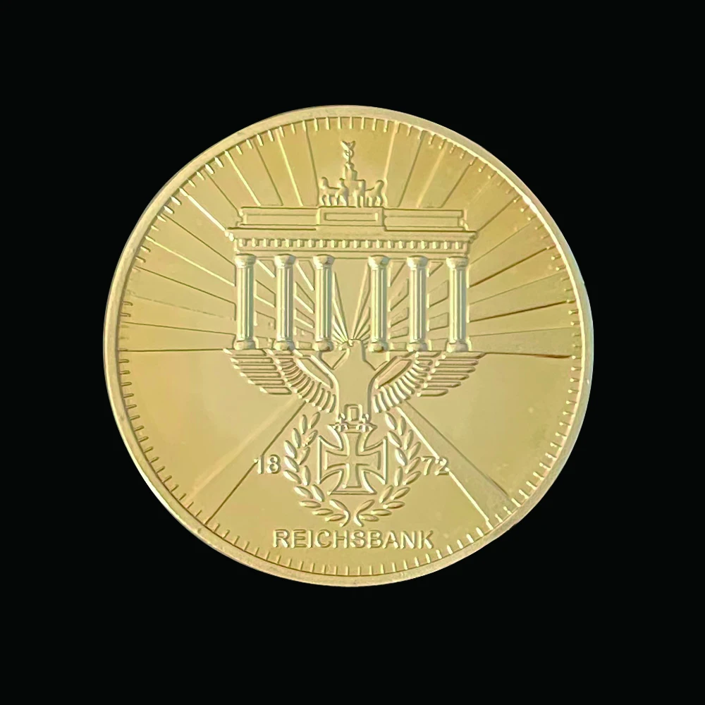 1872 Vokietijos Erelio Kryžiaus Reichsbank Aukso Direktorium Metalo Monetos Erelis 3