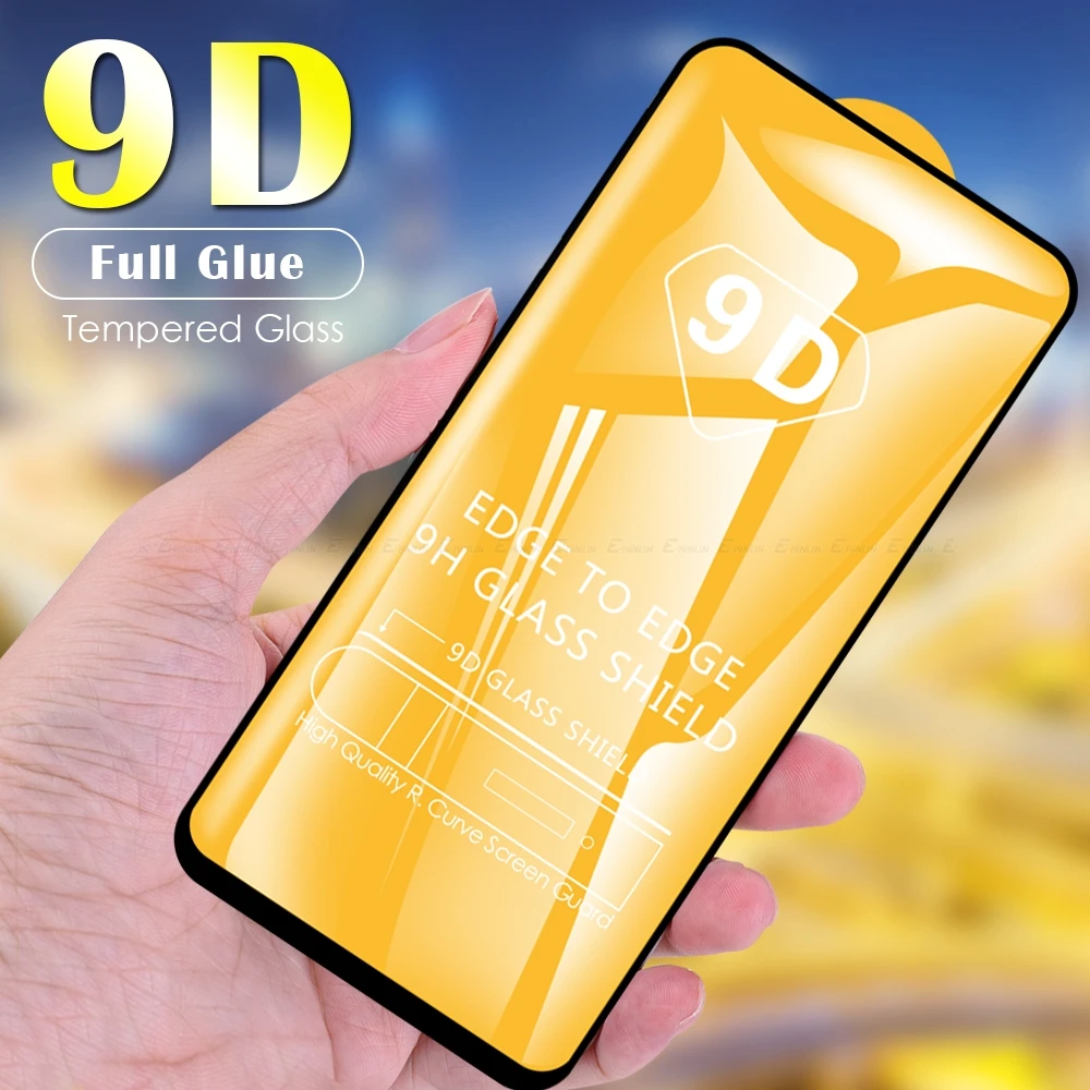 9D Stiklo Realme Q3i Q3 V13 Q V15 V5 V11 V3 5G Q2 Pro Q2i Grūdintas Stiklas Screen Protector Visiškai Padengti Apsaugine Plėvele 3