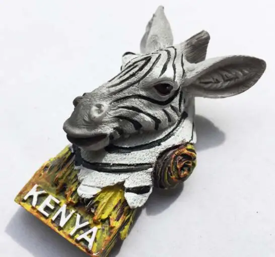 Afrikoje, Kenijos Šaldytuvas Magnetai 3D Dervos Rankų darbo Zebra Šaldytuvas Magnetiniai Lipdukai, Kelionės, Turizmas, Suvenyrai, Dovanos 3